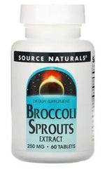 SOURCE NATURALS brokoļu asnu ekstrakts, 60 tabletes