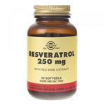Solgar resveratrols 250 mg ar sarkanvīna ekstraktu 30 kapsulas