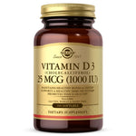 Solgar D3 vitamīns 1000 SV 25 µg 100 kapsulas