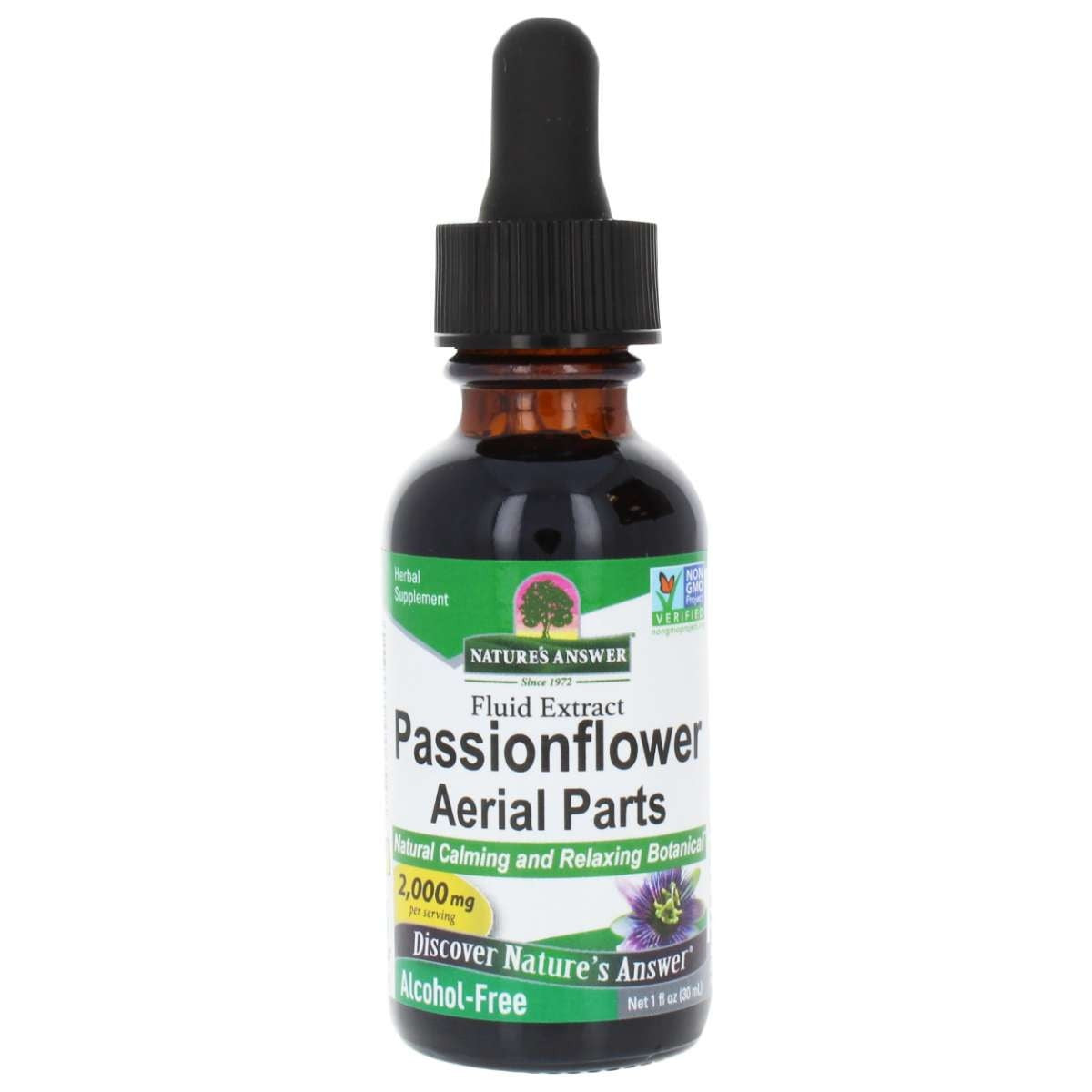Nature's Answer Pasifloras virszemes daļas – Pasifloras ekstrakts 30 ml