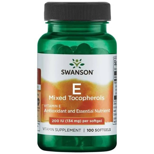 Swanson E vitamīna maisījums 200 SV 100 kapsulas