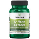 Swanson safrāna ekstrakts - safrāns 30 mg 60 kapsulas