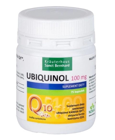 KRAUTERHAUS SANCT BERNHARD Ubiquinol Kaneka QH 100 mg 75 kapsulas
