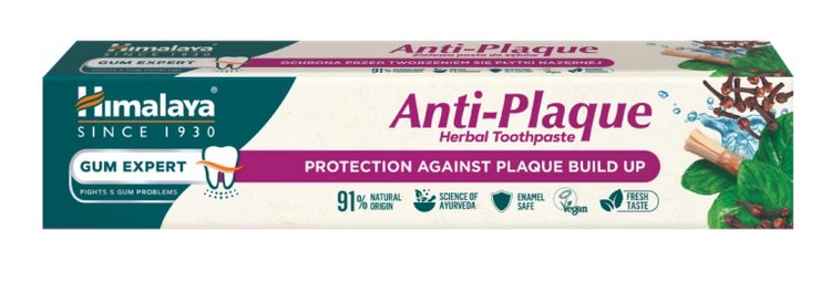 HIMALAYA Gum Expert augu zobu pasta pret aplikumu – samazina zobu aplikumu un baktērijas uz zobu virsmas 75 ml