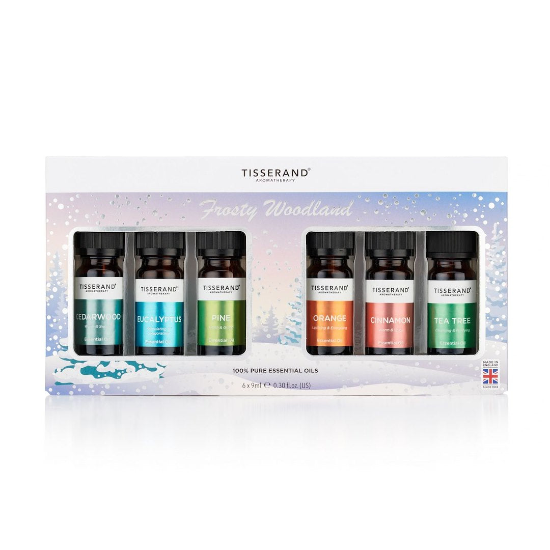TISSERAND AROMATERAPIJA 6 ēterisko eļļu komplekts “Salnas mežs” svētku iepakojumā 6 x 9 ml