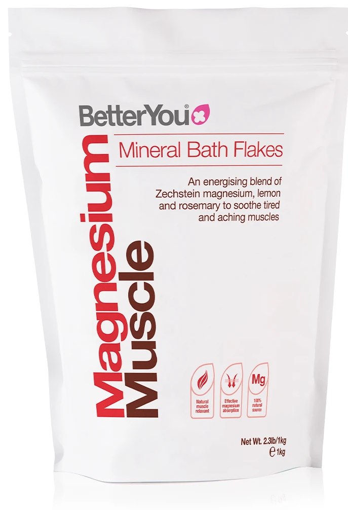 BETTERYOU magnija pārslas muskuļiem - magnija pārslas vannai 1 kg