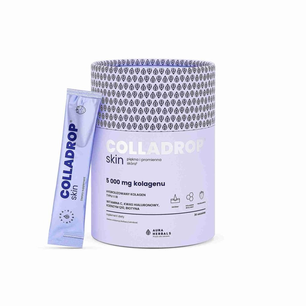 AURA HERBALS Colladrop® Skin, kolagēns 5000 mg, paciņas 30 gab.