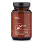 AURA HERBALS Mycodrop, Kordicepss 30:1 + B12, 30 % beta glikānu 60 kapsulas