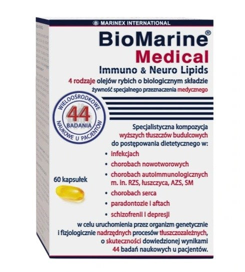 MARINEX BioMarine medicīniskie imūn- un neiro-lipīdi 60 kapsulas