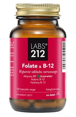 LABS212 Folāts un B12 120 kapsulas