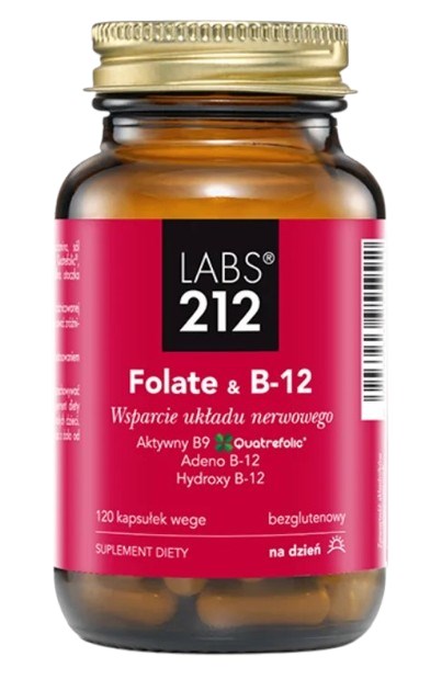 LABS212 Folāts un B12 120 kapsulas