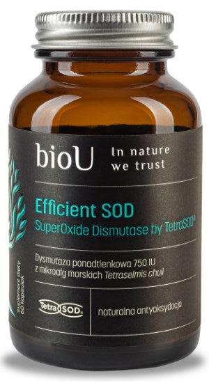 BIOU efektīva SOD superoksīda dismutāze no TetraSOD 750 SV 60 kapsulas