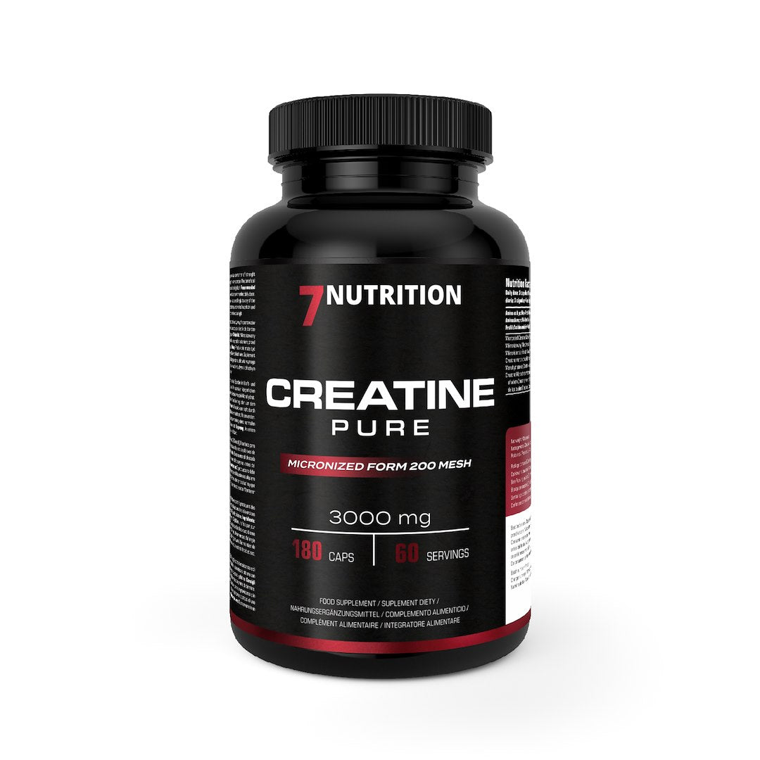 7Nutrition Creatine Pure – mikronizēts kreatīna monohidrāts 180 kapsulu