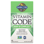 Garden of Life vitamīnu kods RAW B komplekss 60 kapsulas