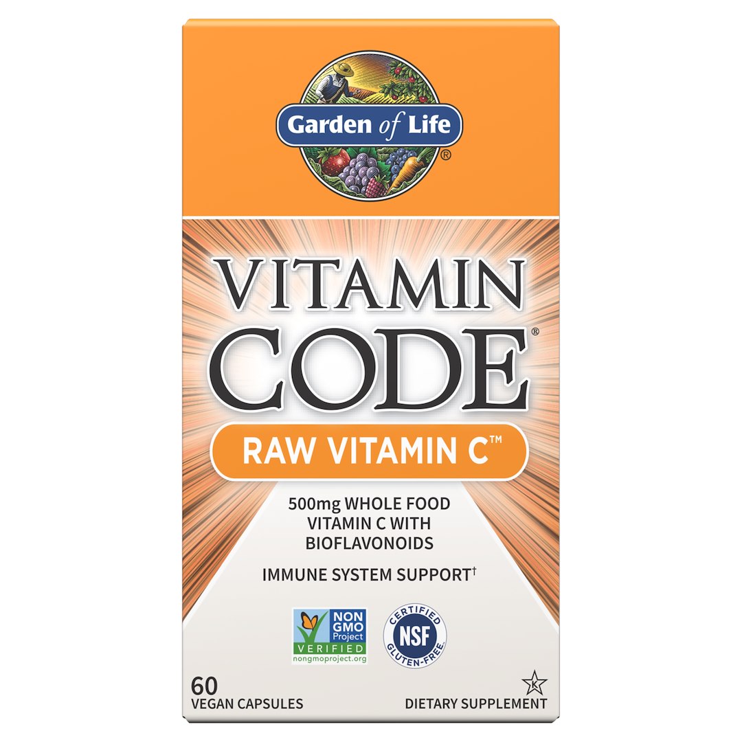 Garden of Life vitamīna kods RAW C vitamīns - C vitamīns 60 kapsulas