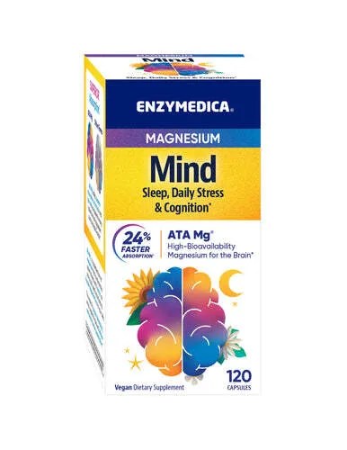ENZYMEDICA Magnijs Prāta Darbībai, Miegs, Dienas Stress un Kognīcija 120 kapsulas