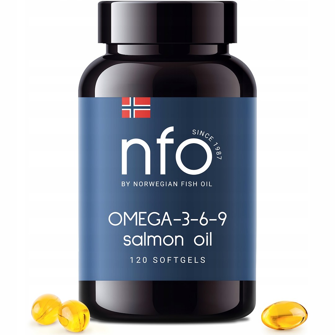 NFO Omega-3-6-9 lašu eļļa 120 mīkstās kapsulas