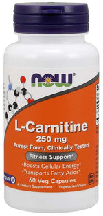 NOW FOODS L-karnitīns Carnipure 250 mg 60 kapsulas