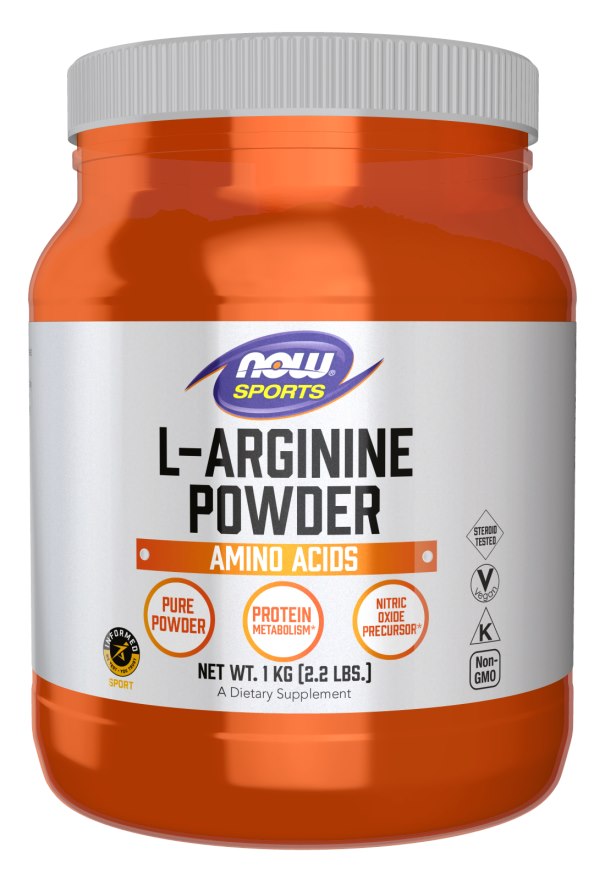 NOW FOODS L-arginīns - L-arginīna pulveris 1000 g