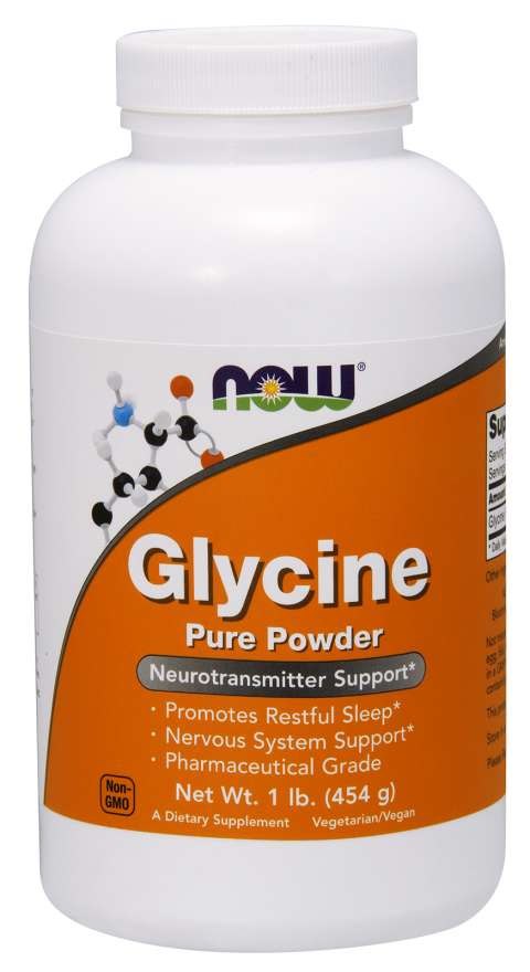 NOW FOODS Glicīna tīrs pulveris - glicīns 454 g