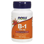 Now Foods B1 vitamīns, tiamīns 100 tabletes