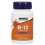 „Now Foods“ B12 vitamīna 1000 mcg un folskābes 100 mcg pastilas, 100 tabletes