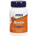NOW FOODS Biotīns - Biotīns 1000 mcg 100 kaps.