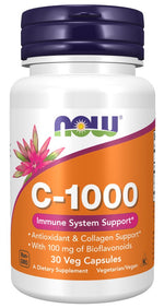 Now Foods C vitamīns 1000 mg ar citrusu bioflavonoīdiem, 30 kapsulas