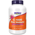 NOW FOODS C-1000 ar cinku imunitātei 180 kapsulas