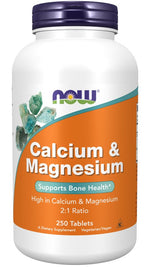 NOW FOODS Kalcijs un Magnijs - Kalcijs 500 mg un Magnijs 250 mg 250 tabletes