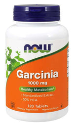NOW FOODS Garcinia – Garcīnia Cambogia 50% HCA 1000 mg 120 tabletes