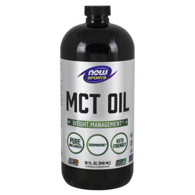 NOW FOODS MCT eļļa - bezsmakas MCT eļļa 946 ml