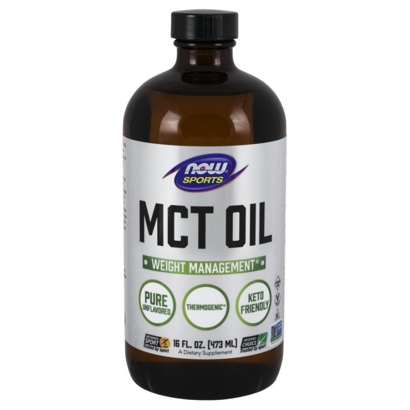NOW FOODS MCT eļļa - bezgaršas MCT eļļa 473 ml