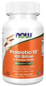 Now Foods Probiotic-10 - 100 miljardi 60 kapsulas