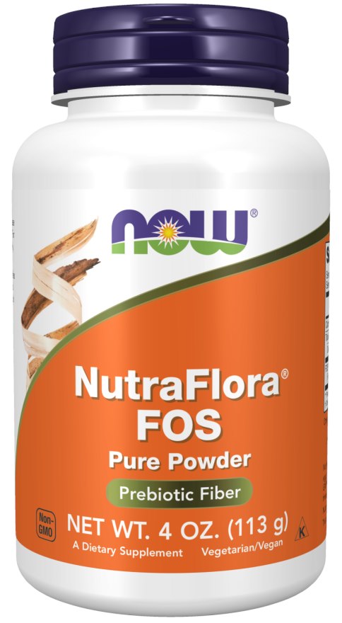Now Foods NutraFlora® FOS - fruktooligosaharīdu pulveris 113 g