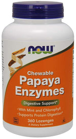 NOW FOODS Enzīms Papaīns 2000 USP – Papaijas fermenti 360 tabletes