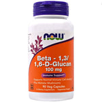 NOW FOODS Beta glikāns - Beta-1,3/1,6-D-glikāns 100 mg 90 kapsulas