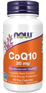 NOW FOODS koenzīms Q10 30 mg 60 kapsulas