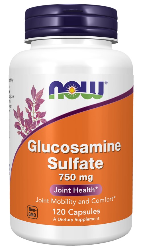 NOW FOODS glikozamīna sulfāts 750 mg 120 kapsulas