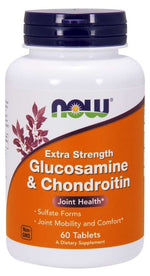 NOW FOODS glikozamīns un hondroitīns 60 tabletes