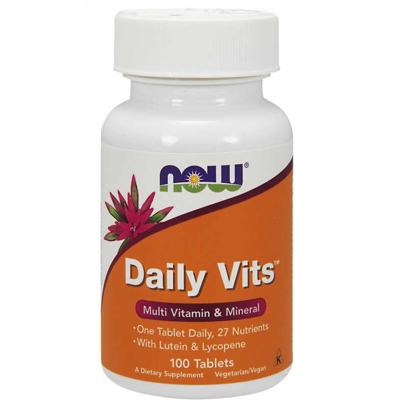 NOW FOODS Dienas vitamīni - vitamīni un minerālvielas 100 tabletes