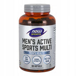NOW FOODS aktīvais sporta multivitamīns vīriešiem, 180 kapsulas