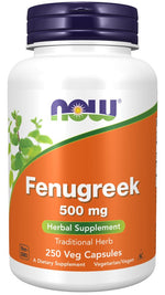 NOW FOODS Fenugreek – Fenugreek 500 mg 250 kapsulas