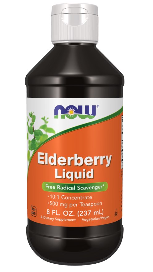 NOW FOODS Plūškoka augļu sīrups, 237 ml