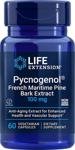 Life Extension Pycnogenol piekrastes priedes mizas ekstrakts 100 mg 60 kapsulas