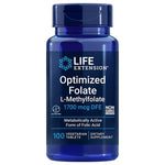 Life Extension folijskābe - optimizēts folāts 100 tabletes