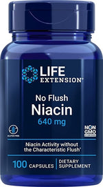 Life Extension Niacīns bez pietvīkuma 640 mg 100 kapsulas