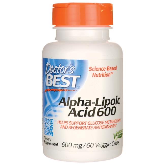 Labākais ārsts ALA - alfa liposkābe 600 mg 60 kapsulas