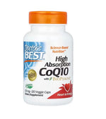 DOCTOR'S BEST koferments Q10 100 mg un piperīns BioPerine – vegānisks 120 kapsulas
