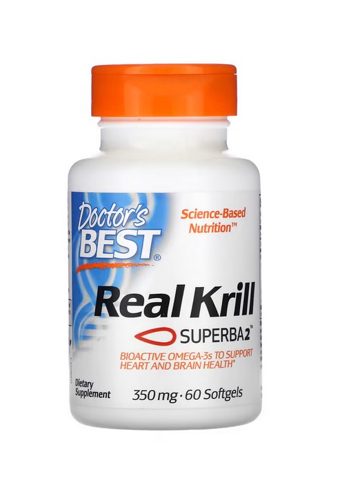 DOCTOR'S BEST krilu eļļa – īsts krils 60 kapsulas